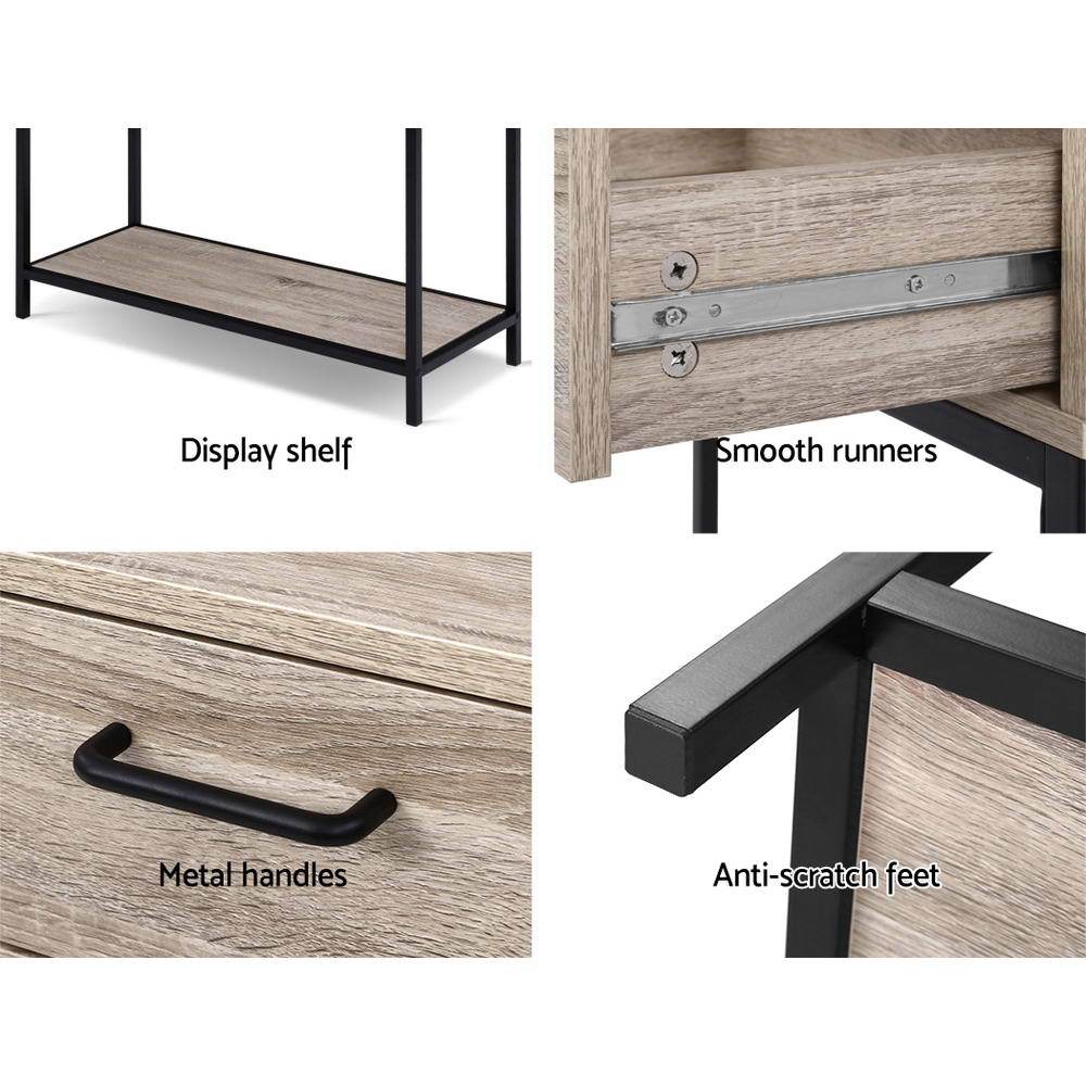 Tania Artiss Hallway Console Table Oak - Newstart Furniture