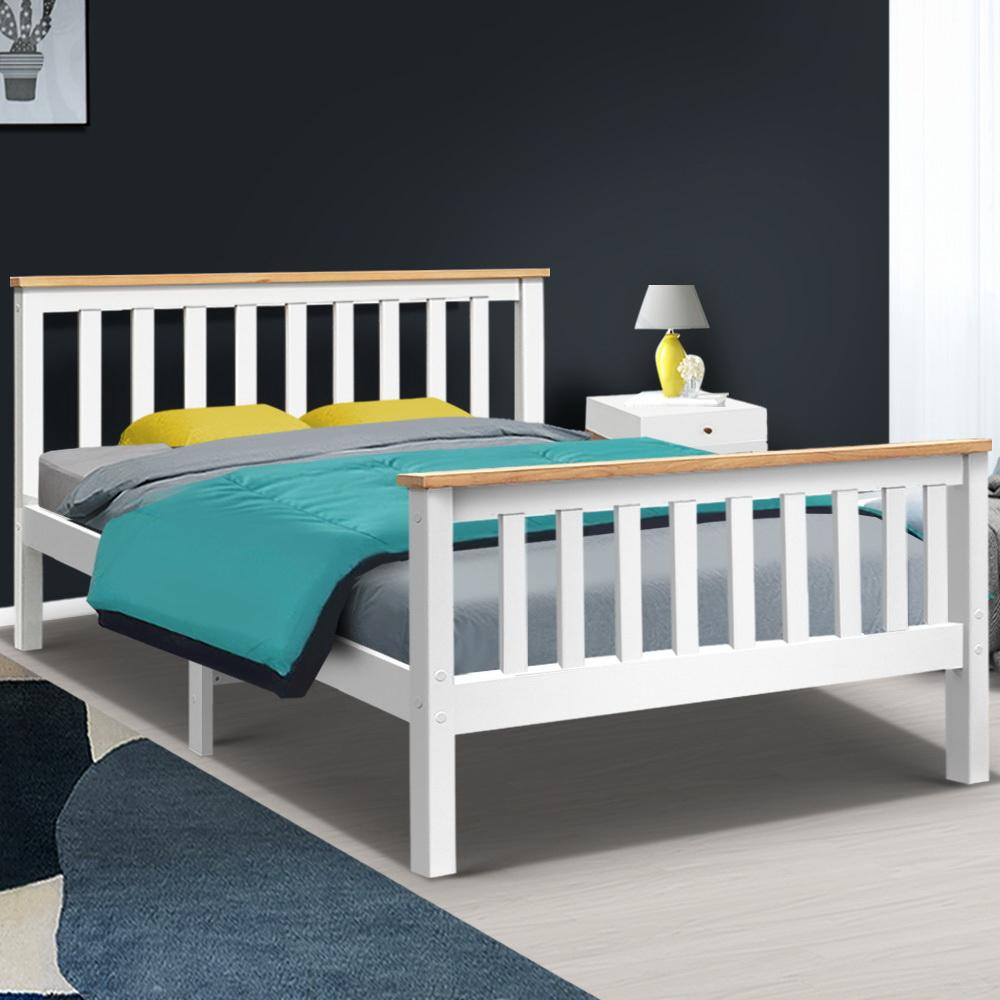Pony Artiss Wooden Bed Frame Double - Newstart Furniture