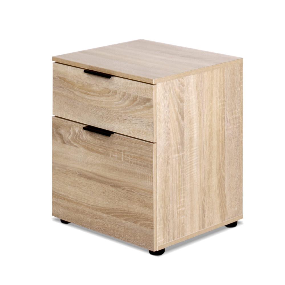 2-Drawer Wood Filing Cabinet - Newstart Furniture