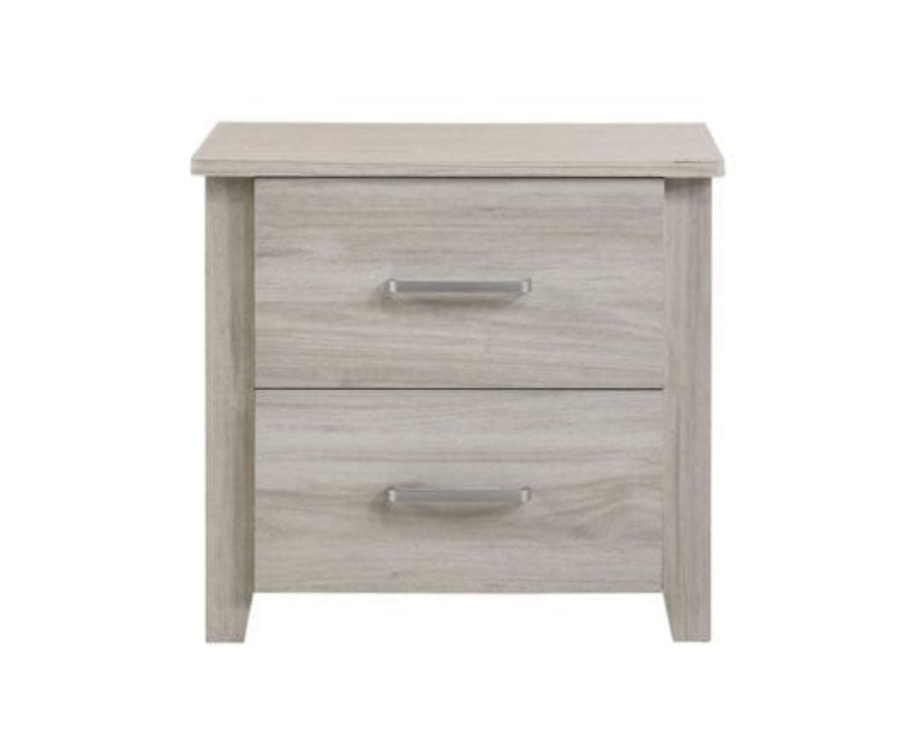 2 Drawers Bedside Table In White Oak - Newstart Furniture