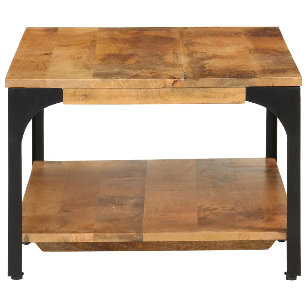 2-Layer Coffee Table 100x55x38 cm Solid Wood Mango and Steel - Newstart Furniture