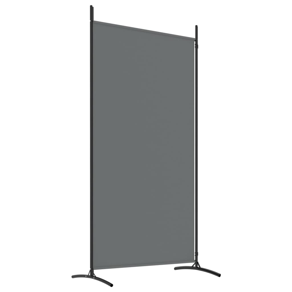 2-Panel Room Divider Anthracite 175x180 cm Fabric - Newstart Furniture