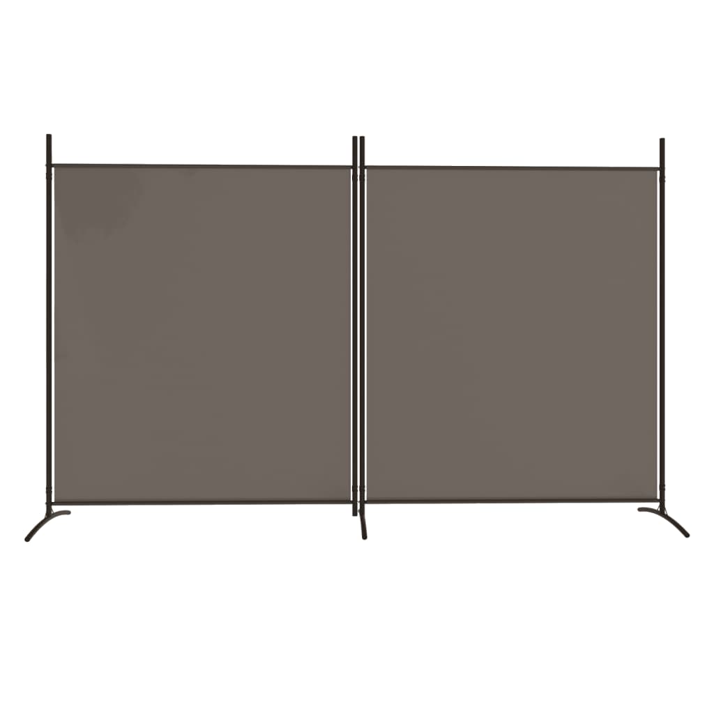 2-Panel Room Divider Anthracite 348x180 cm Fabric - Newstart Furniture