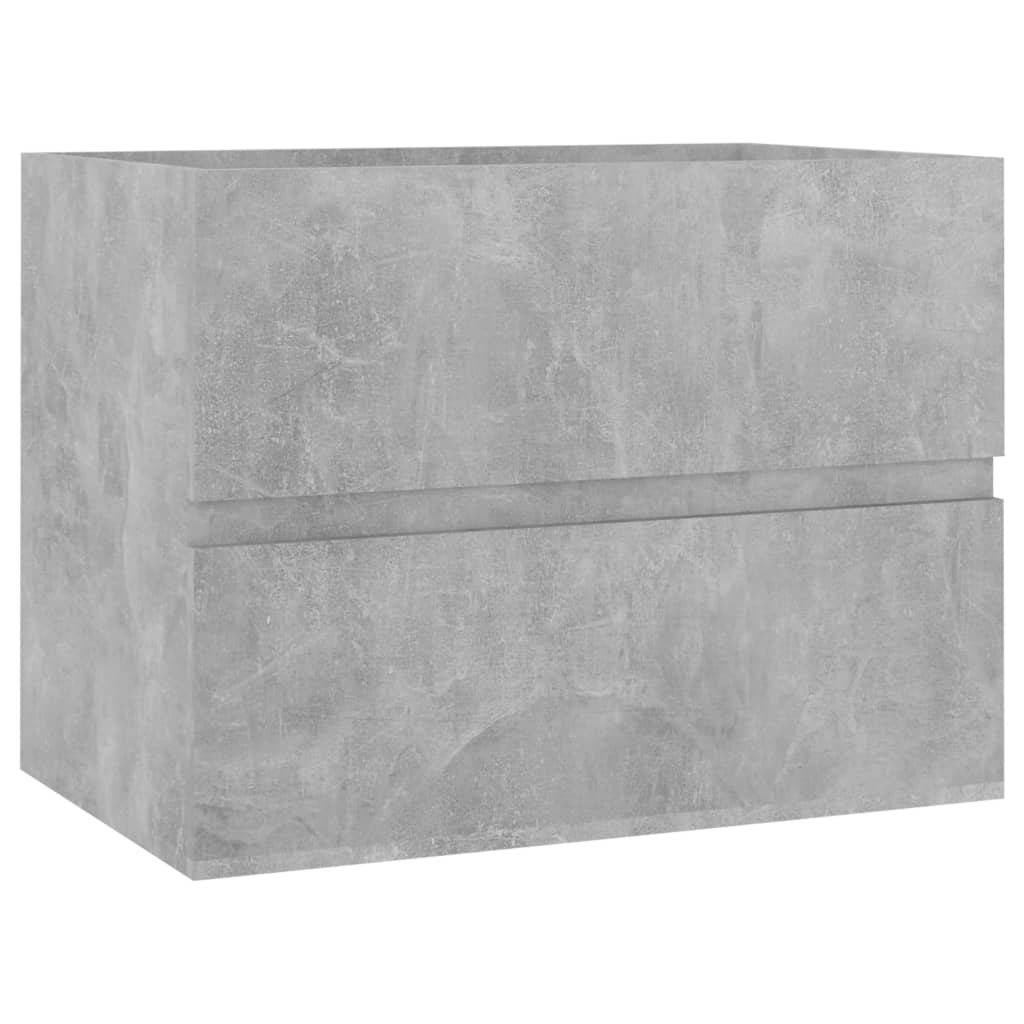 2 Piece Bathroom Furniture Set Concrete Grey Engineered Wood - Newstart Furniture