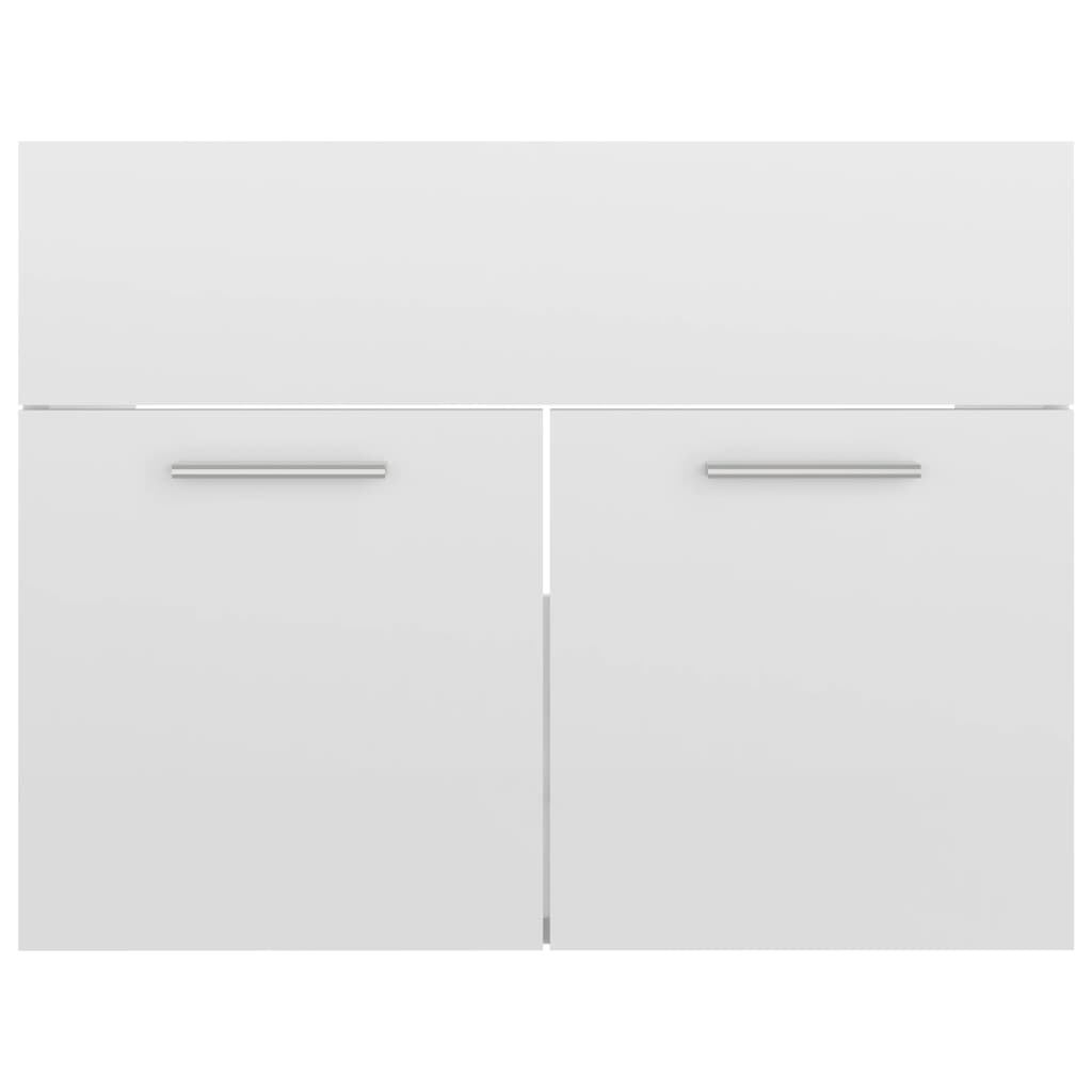 2 Piece Bathroom Furniture Set High Gloss White Engineered Wood - Newstart Furniture