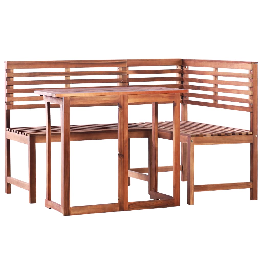 2 Piece Bistro Set Solid Acacia Wood - Newstart Furniture