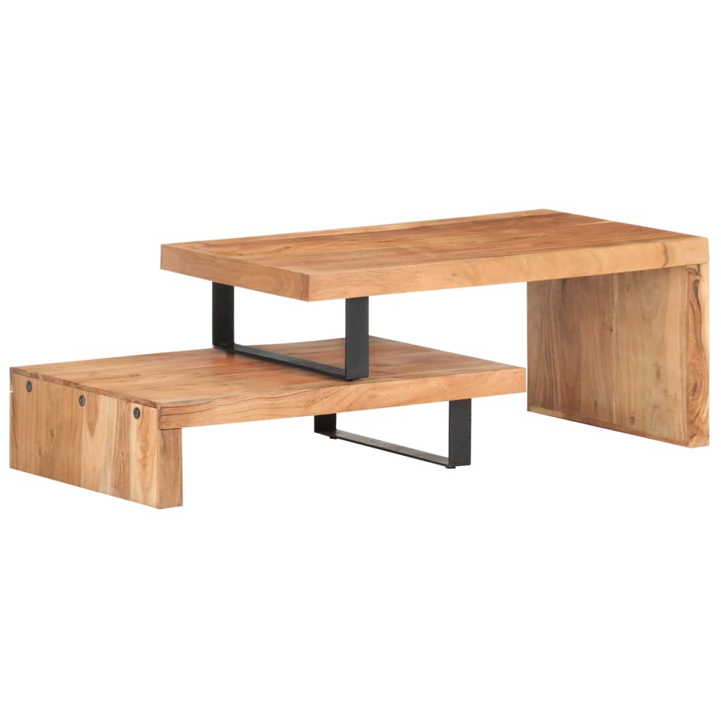 2 Piece Coffee Table Set Solid Acacia Wood - Newstart Furniture