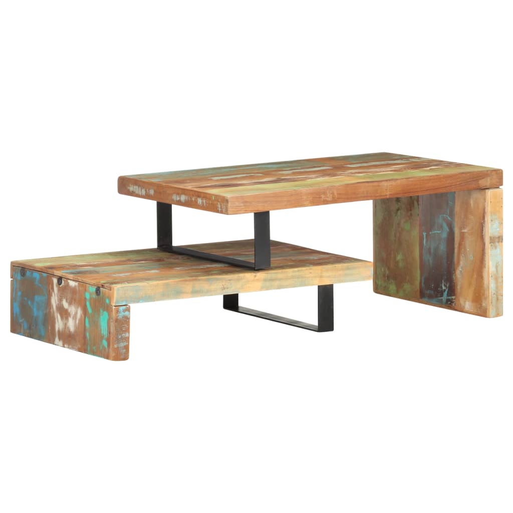 2 Piece Coffee Table Set Solid Reclaimed Wood - Newstart Furniture
