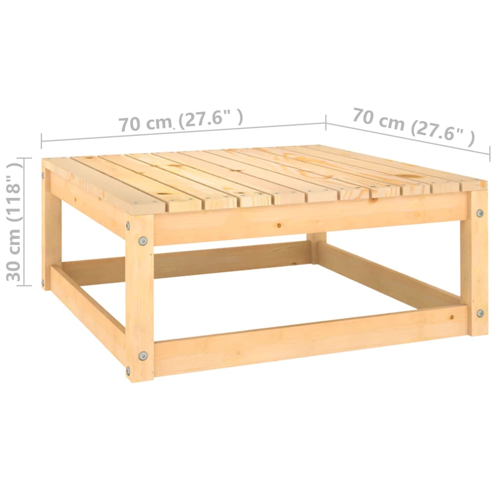 2 Piece Garden Lounge Set Solid Pinewood - Newstart Furniture