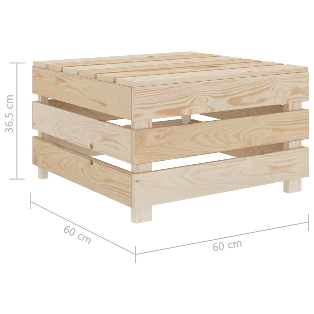 2 Piece Garden Pallet Lounge Set Wood - Newstart Furniture