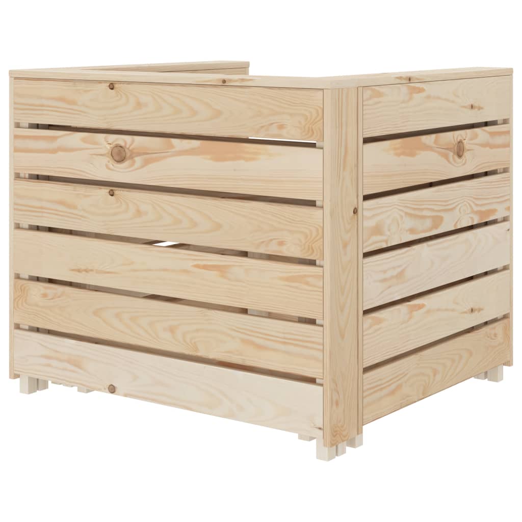 2 Piece Garden Pallet Lounge Set Wood - Newstart Furniture