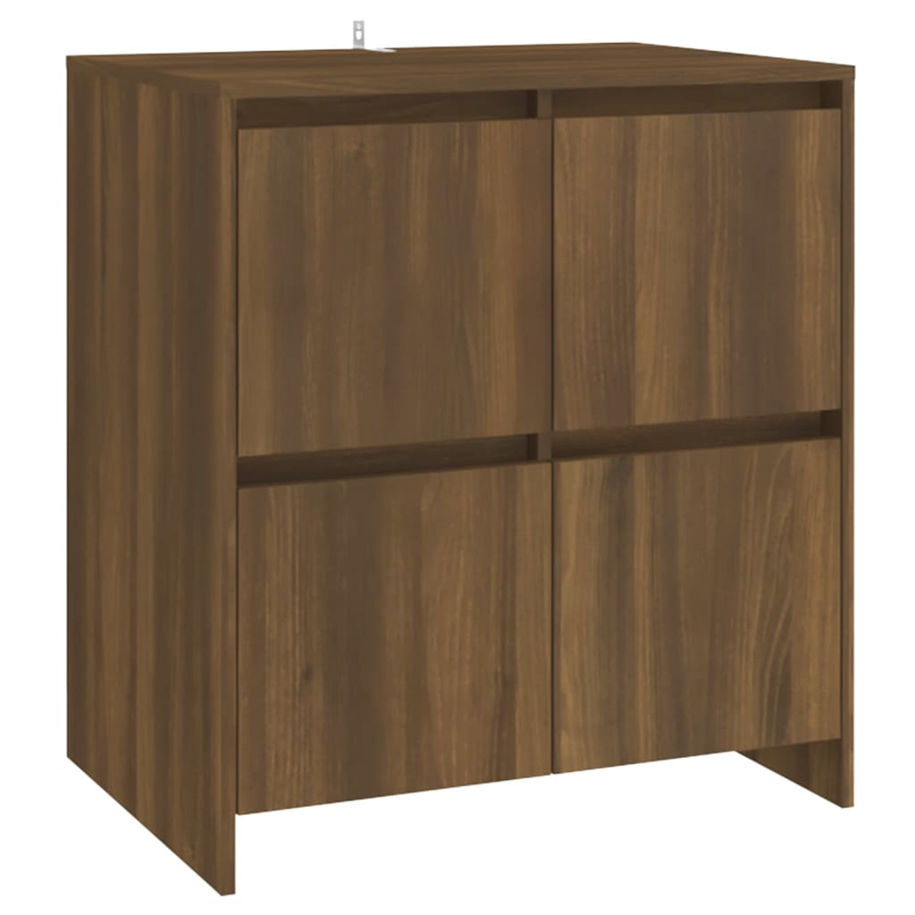 2 Piece Sideboard Brown Oak Engineered Wood - Newstart Furniture