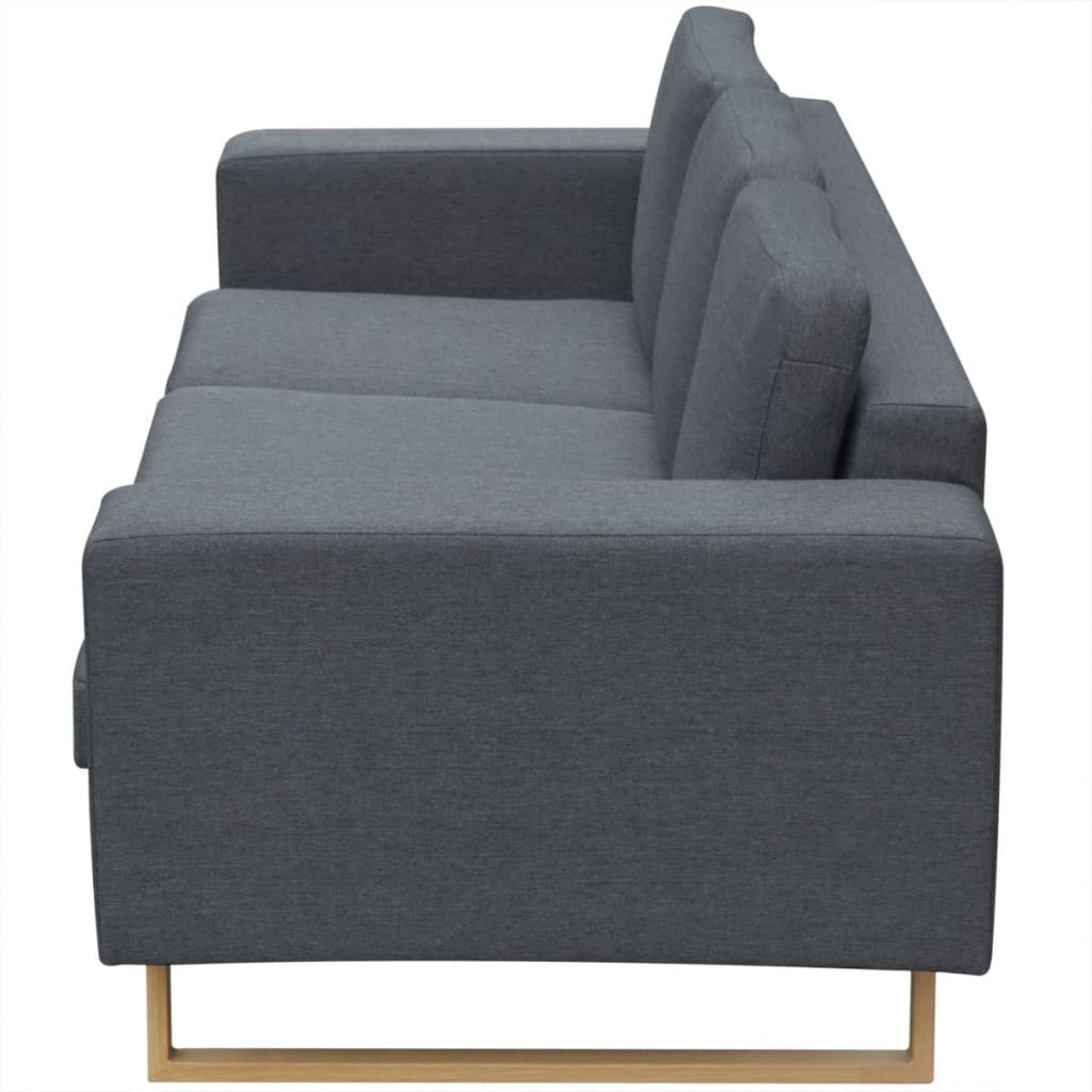 2-Seater and 3-Seater Sofa Set Dark Grey - Newstart Furniture