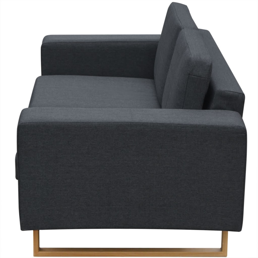 2-Seater and 3-Seater Sofa Set Dark Grey - Newstart Furniture