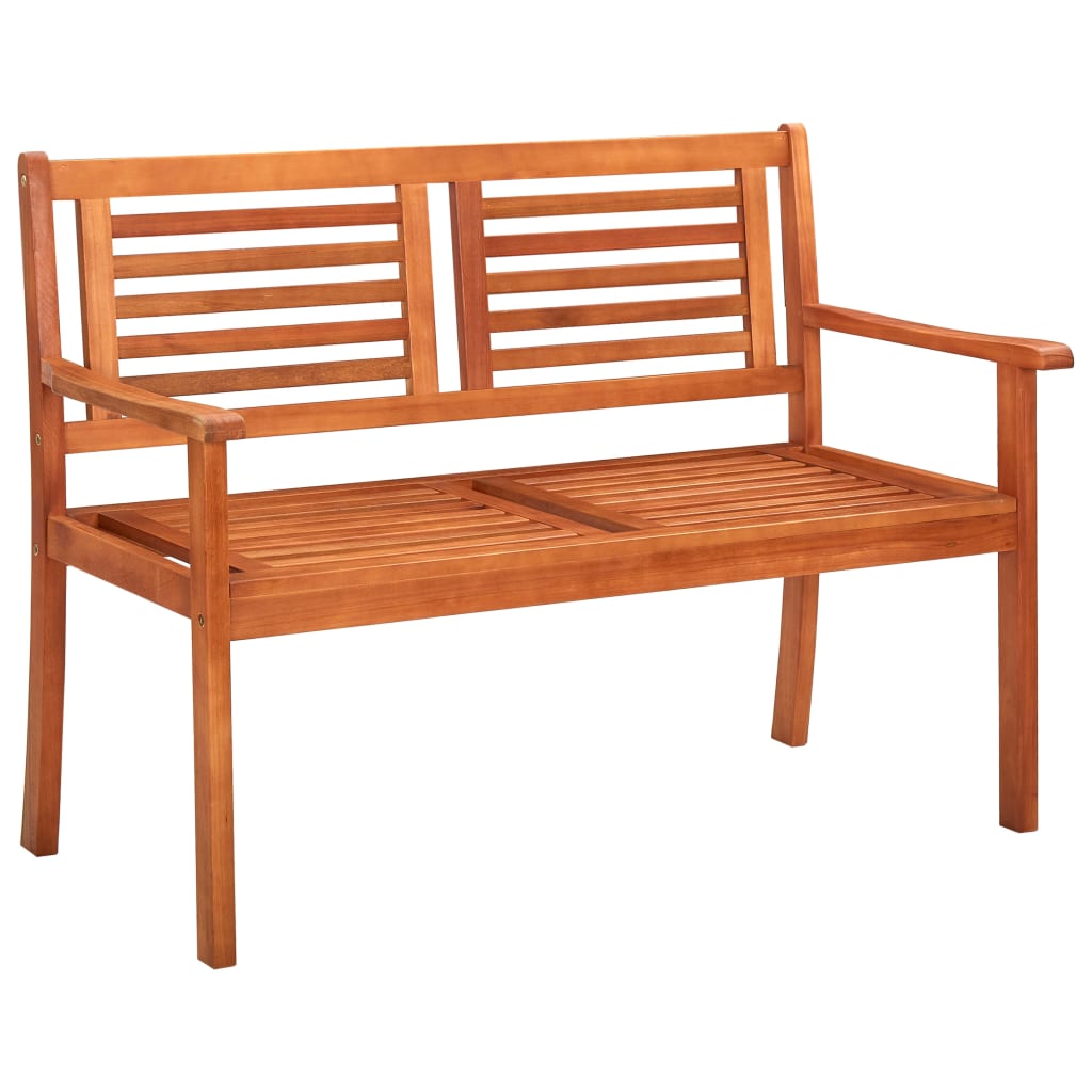 2-Seater Garden Bench 120 cm Solid Eucalyptus Wood - Newstart Furniture