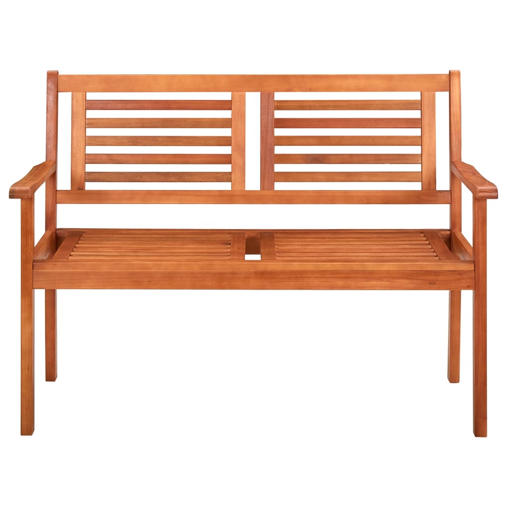 2-Seater Garden Bench 120 cm Solid Eucalyptus Wood - Newstart Furniture