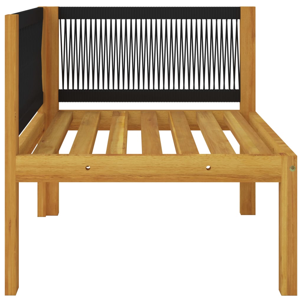 2-seater Garden Bench with Cushions Solid Acacia Wood - Newstart Furniture