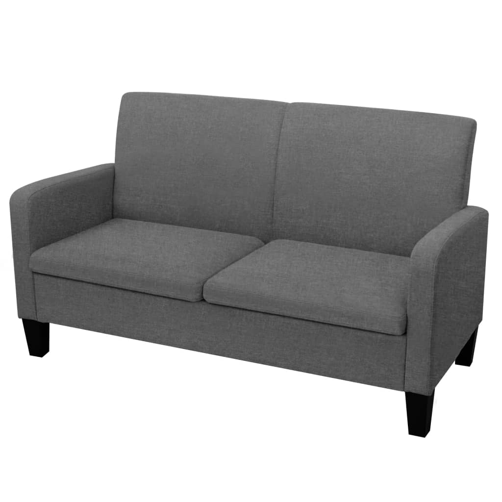 2-Seater Sofa 135x65x76 cm Dark Grey - Newstart Furniture