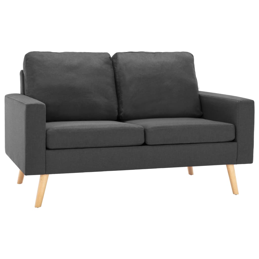 2-Seater Sofa Dark Grey Fabric - Newstart Furniture