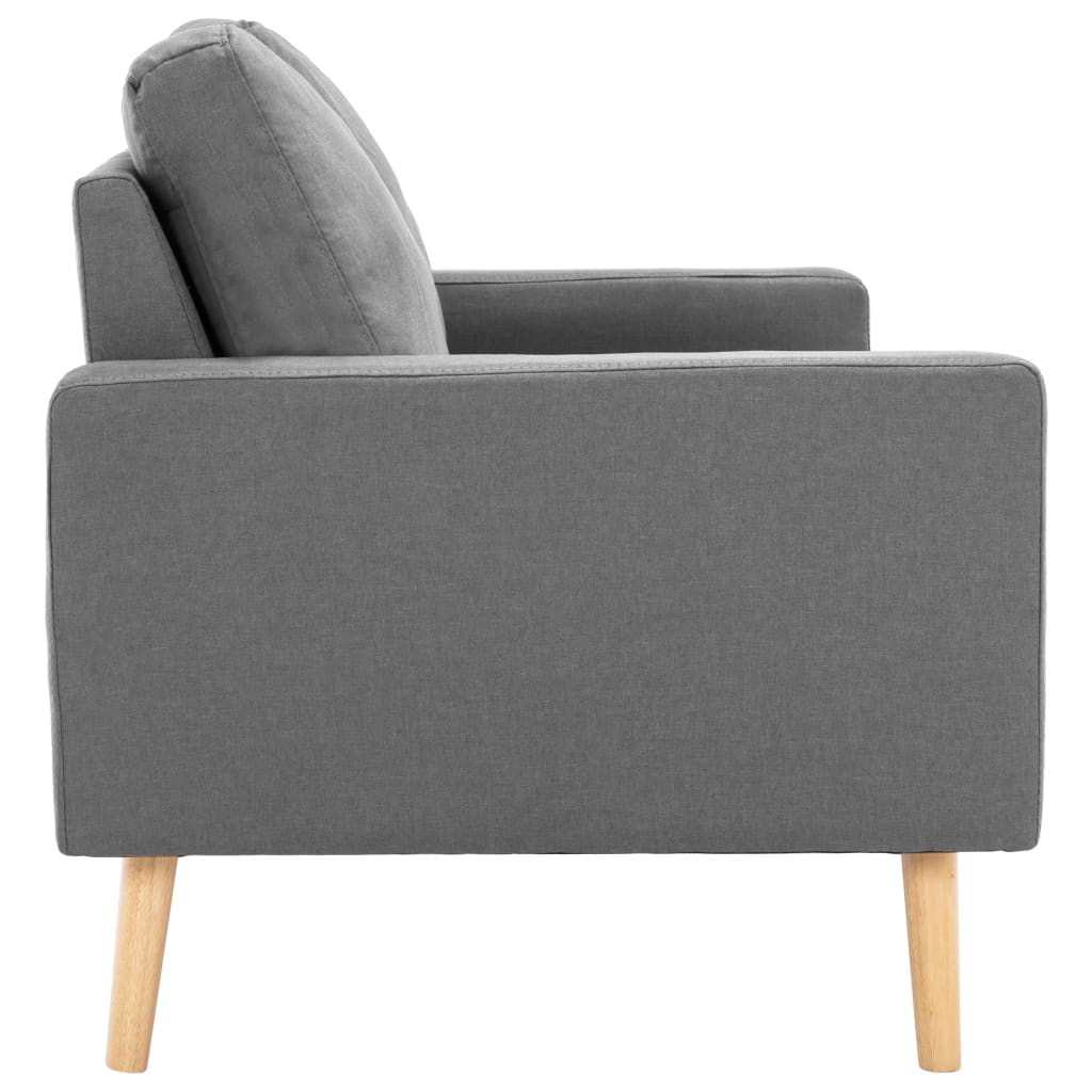 2-Seater Sofa Light Grey Fabric - Newstart Furniture