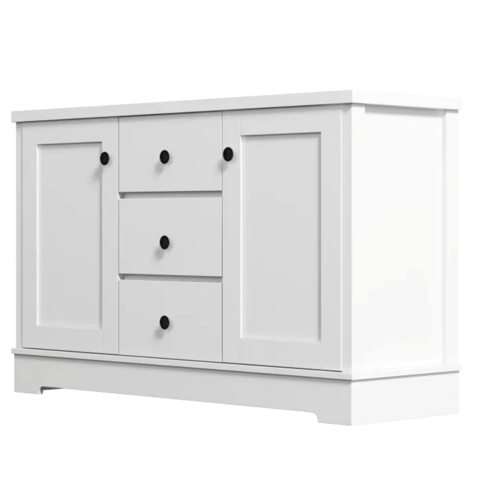 Margaux White Coastal Style Sideboard Buffet Unit - Newstart Furniture