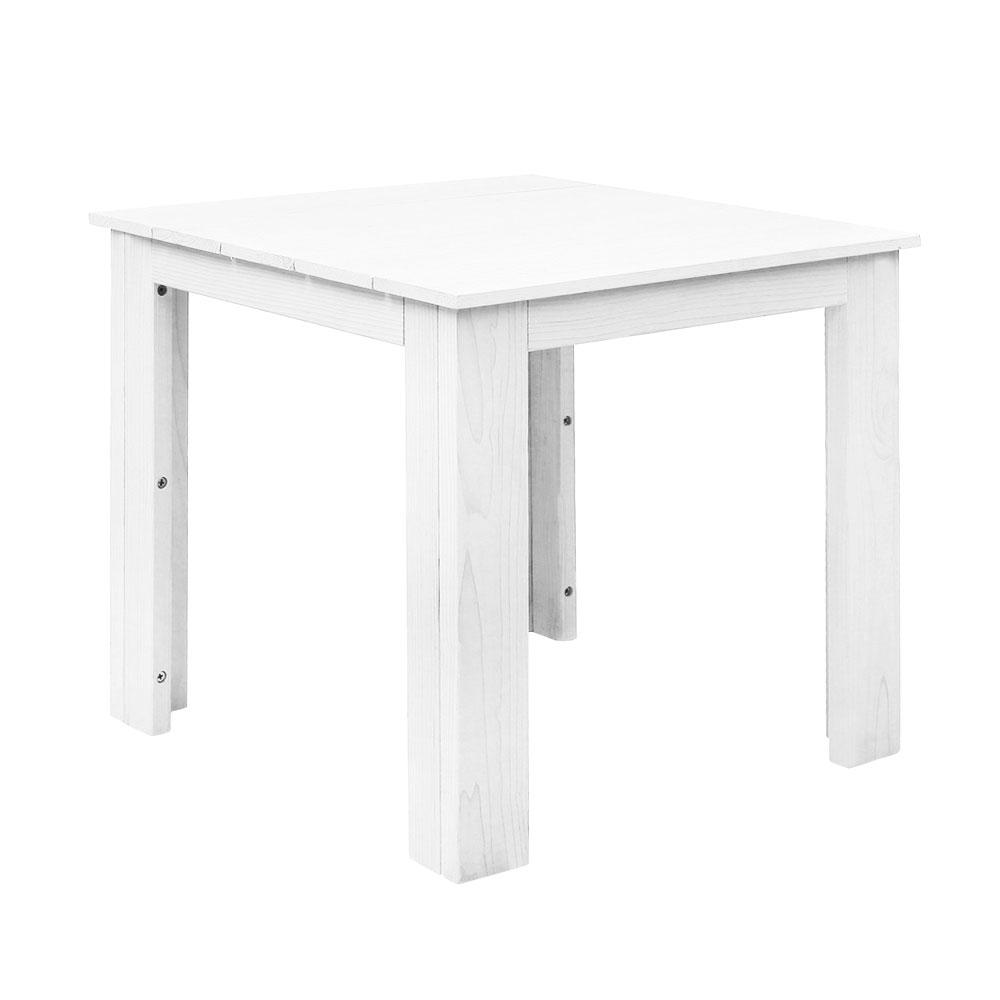 Gardeon Outdoor Side Beach Table - White - Newstart Furniture