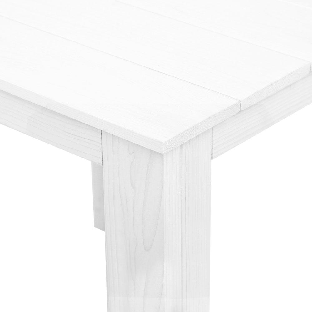 Gardeon Outdoor Side Beach Table - White - Newstart Furniture