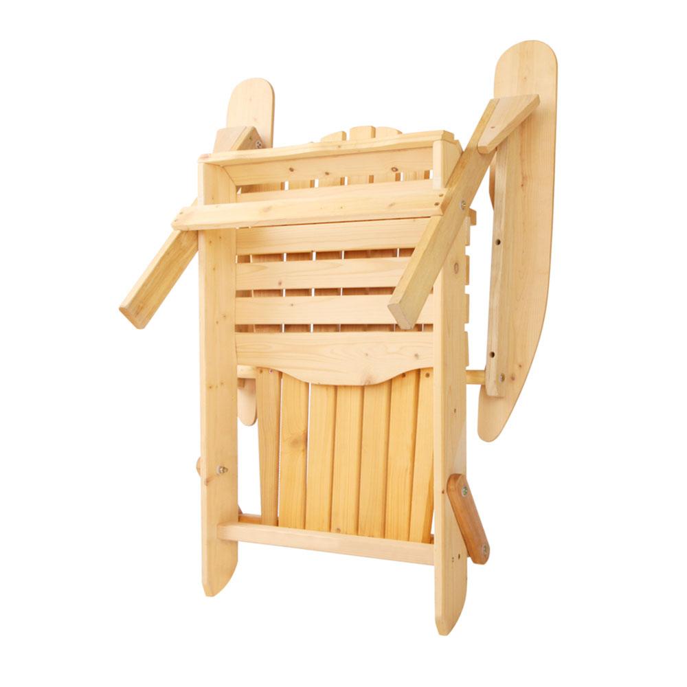 Gardeon 3 Piece Wooden Outdoor Beach Chair and Table Set - Newstart Furniture