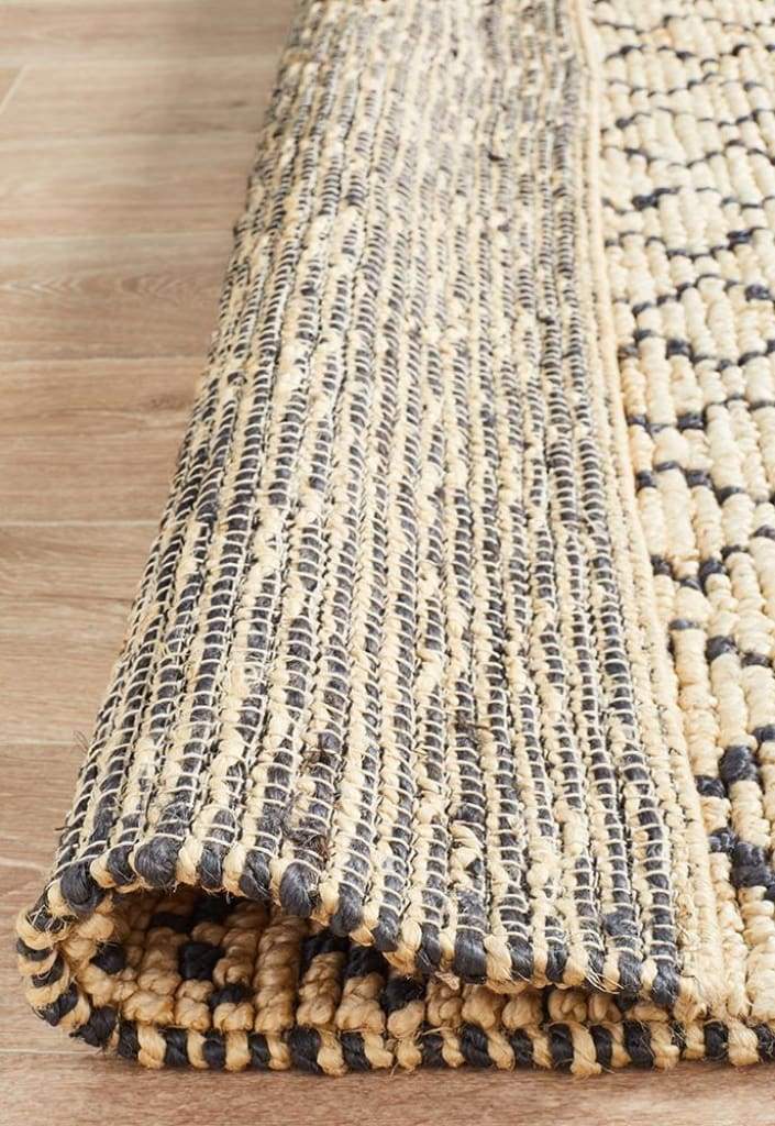 Kenya Elki Hand Woven Tribal Jute Floor Rug - Newstart Furniture