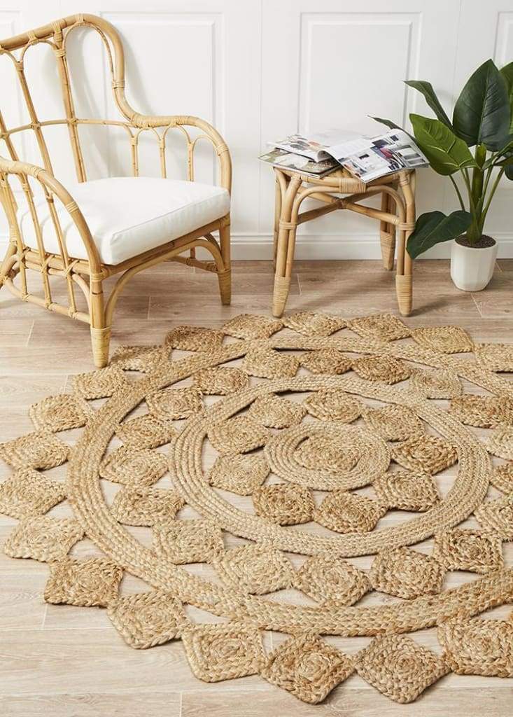 Atrium Tessellate Natural Floor Rug - Newstart Furniture