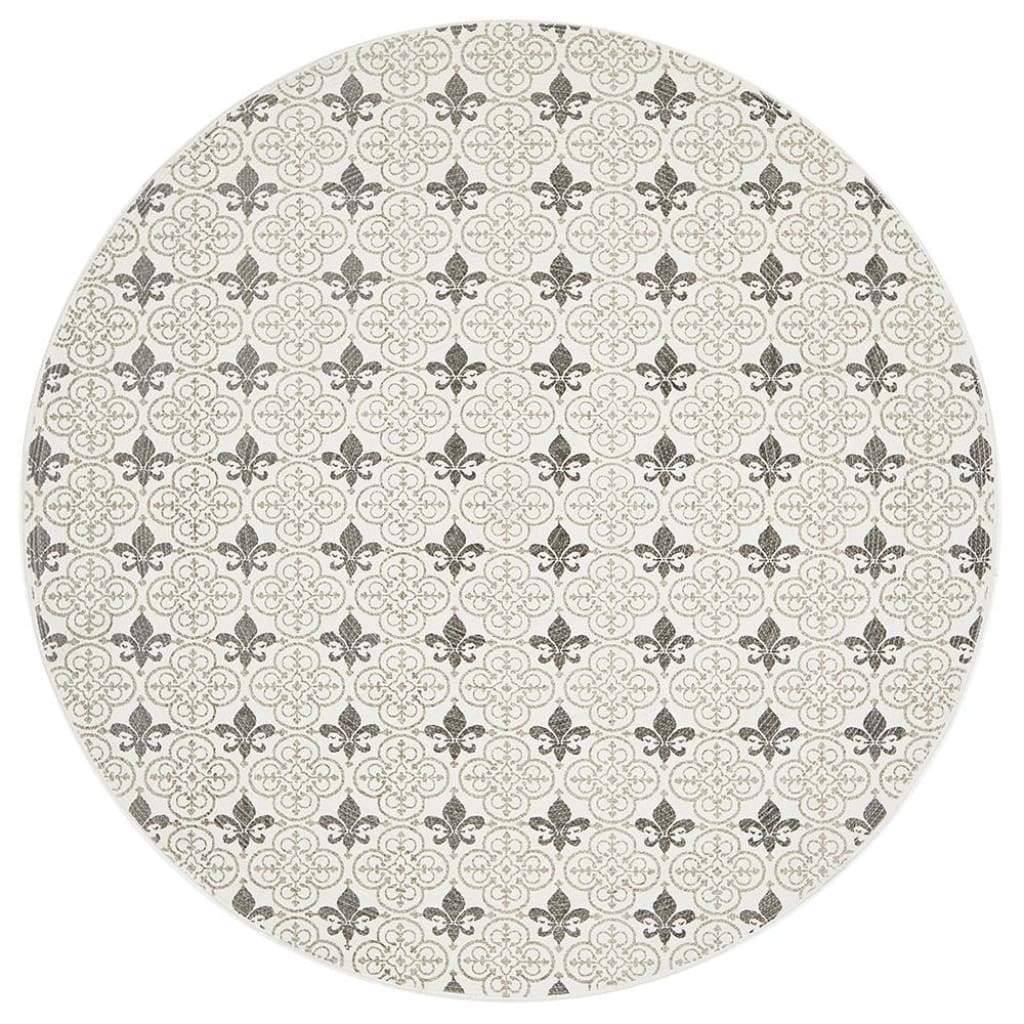 Lunar 421 Printed Silver Floor Rug - Newstart Furniture