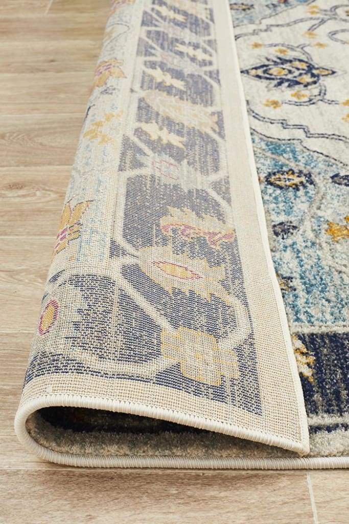 Babylon 201 Blue Floor Rug - Newstart Furniture