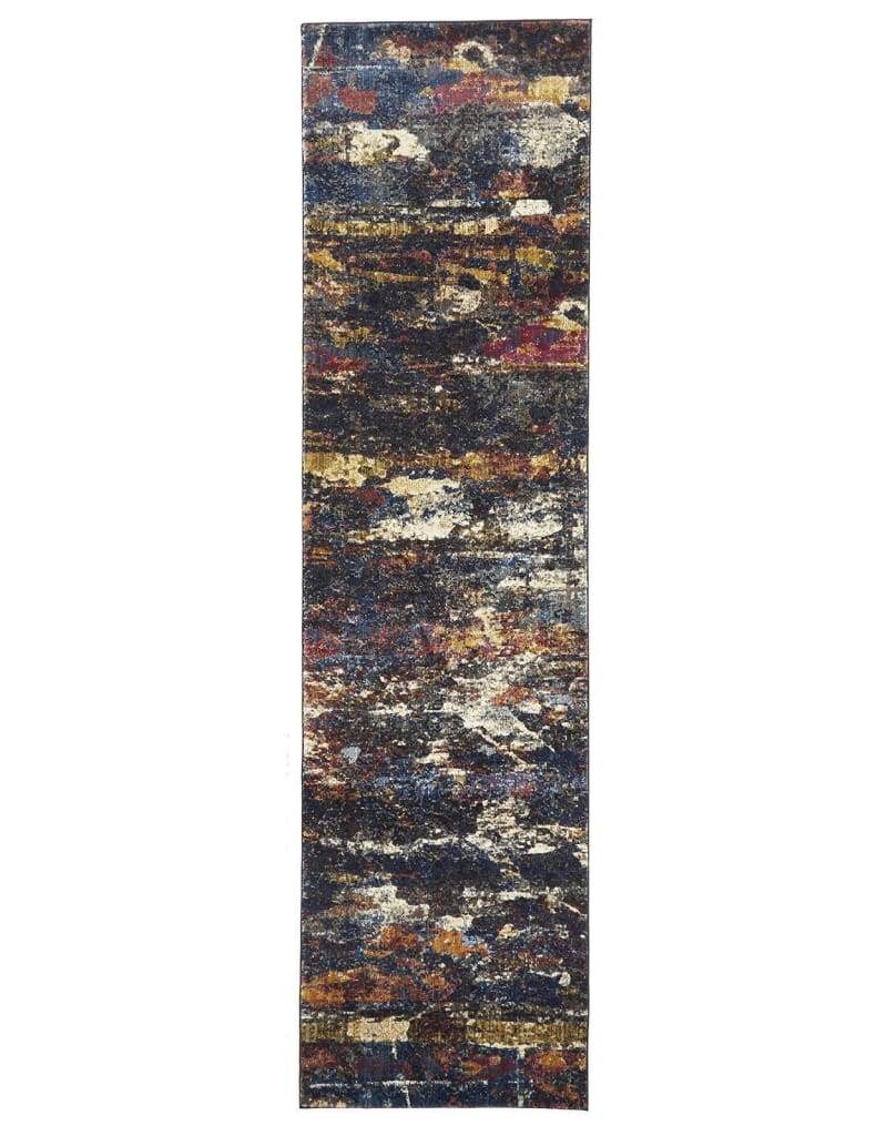 Dreamscape Splash Modern Midnight Floor Rug - Newstart Furniture