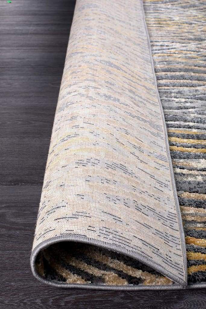 Dreamscape Flurry Modern Charcoal Floor Rug - Newstart Furniture