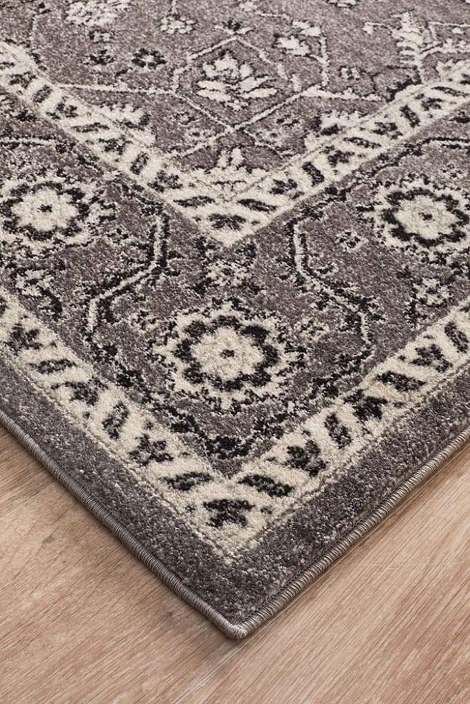 Evoke Stone Grey Transitional Rug - Newstart Furniture