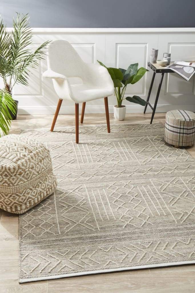Arya Stitch Woven Floor Rug Natural - Newstart Furniture