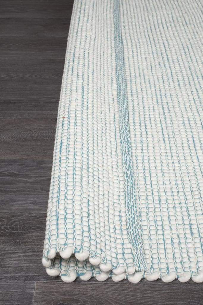 Loft Stunning Wool Turquoise Floor Rug - Newstart Furniture