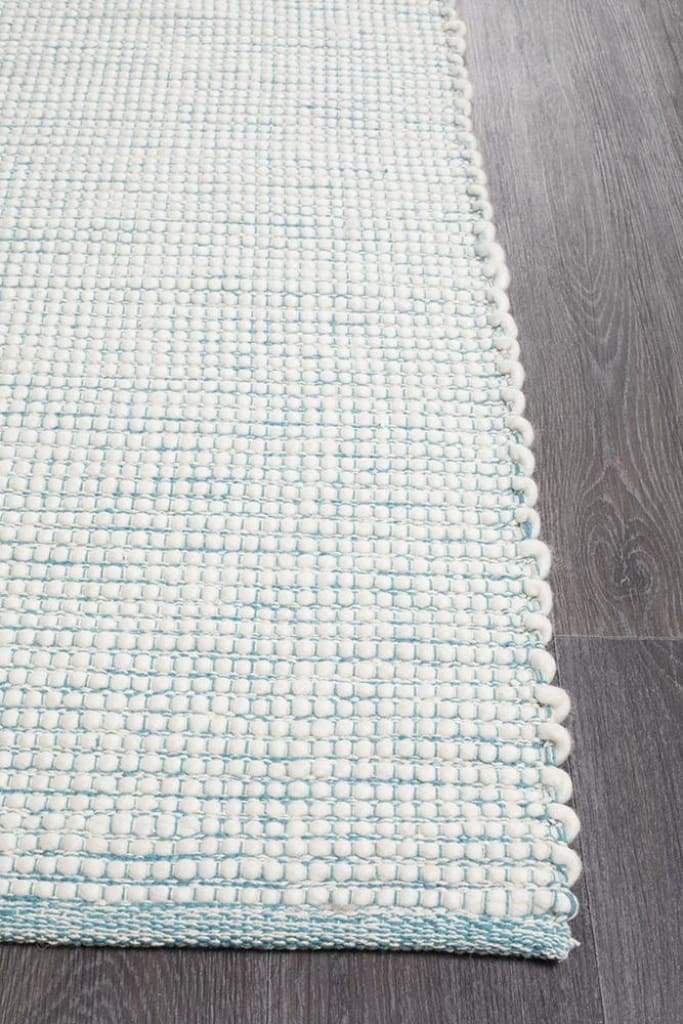 Loft Stunning Wool Turquoise Floor Rug - Newstart Furniture