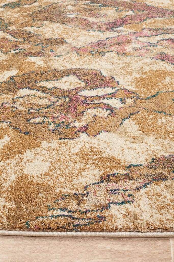Medina Kaitlin Soft Pink and Beige Floor Rug - Newstart Furniture