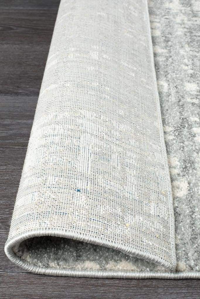 Mirage Ashley Abstract Modern Silver Grey Floor Rug - Newstart Furniture
