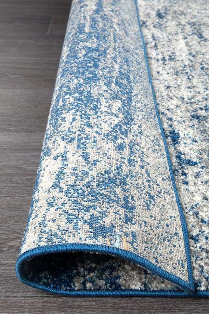 Mirage Casandra Dunescape Modern Blue Grey Floor Rug - Newstart Furniture
