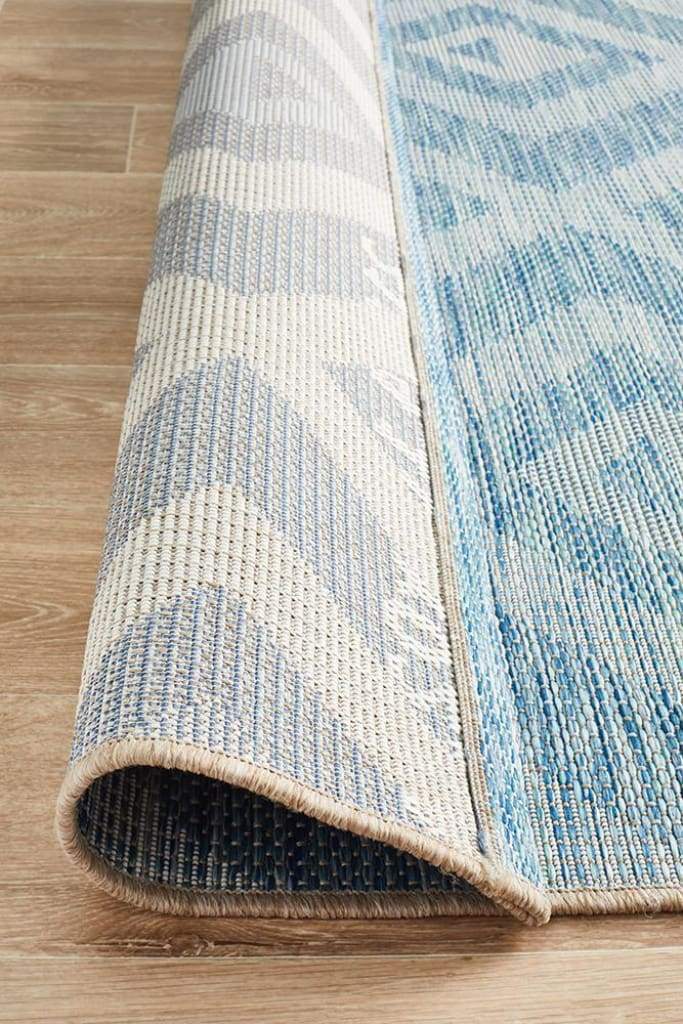 Rug Culture Terrace 5504 Blue Indoor Outdoor Floor Rug or Runner - Newstart Furniture