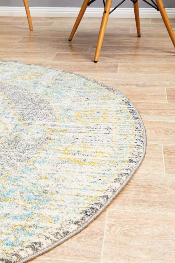 Century 944 Grey Round Rug - Newstart Furniture