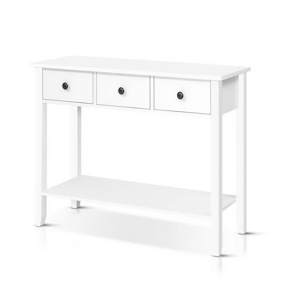Wooden Hallway Console Table White - Newstart Furniture