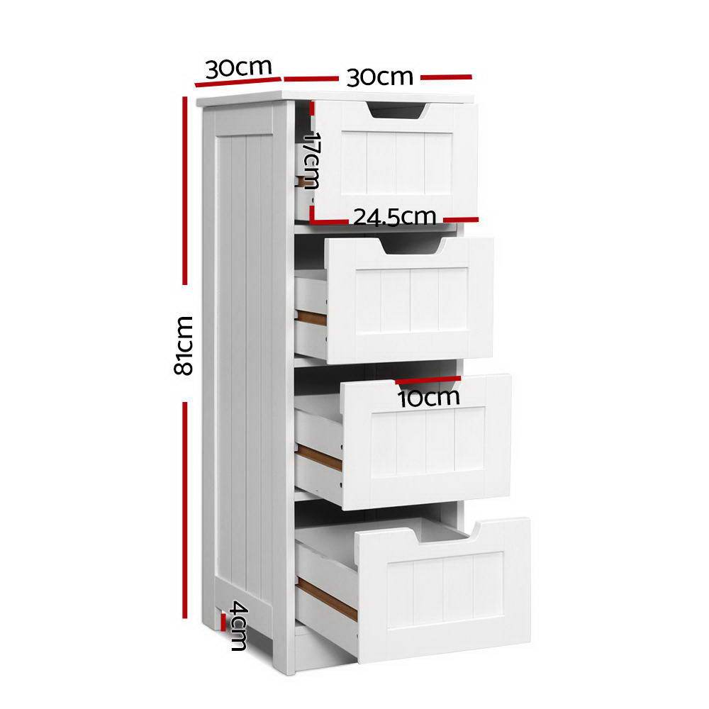 Artiss Storage Cabinet Chest of Drawers Dresser Bedside Table Bathroom Stand - Newstart Furniture