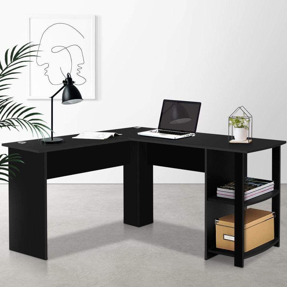 Workspace Detail - Artiss Ronald Black Corner Desk