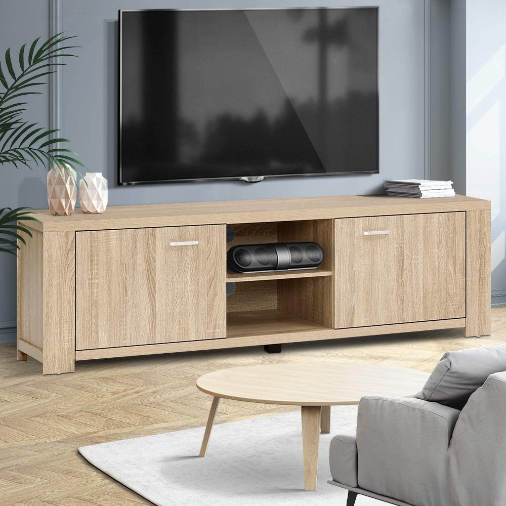Living Room Decor with Artiss Maxi Wooden TV Cabinet