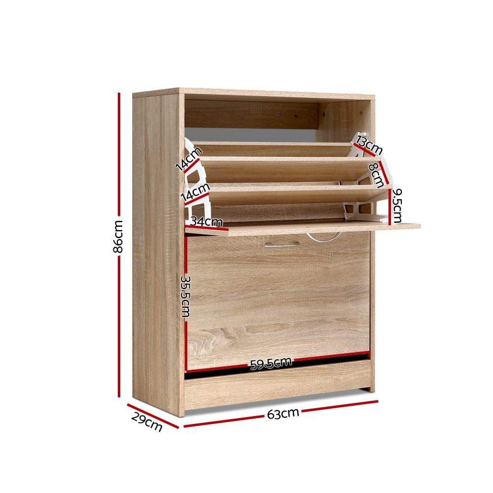 Detailed View of Artiss Shoe Cabinet Storage Unit