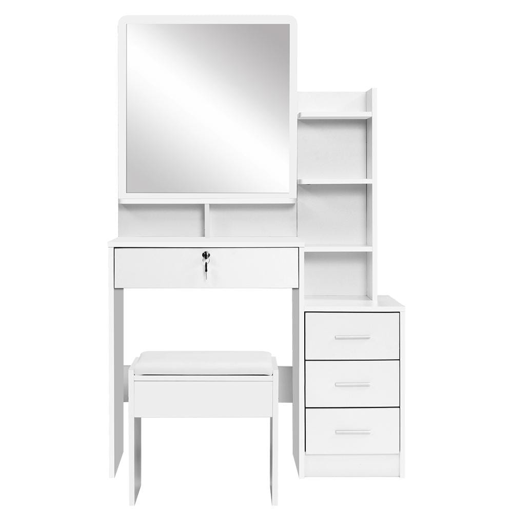 Artiss Mirror Dressing Table & Stool - Set View