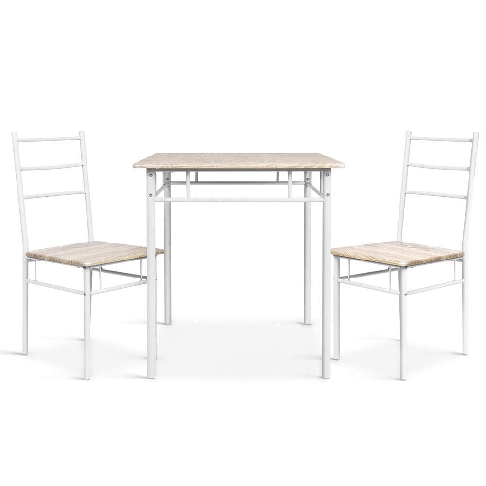 Machal 3 Piece Dining Table Set Natural - Newstart Furniture